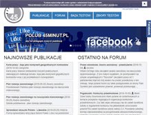 Tablet Screenshot of 45minut.pl